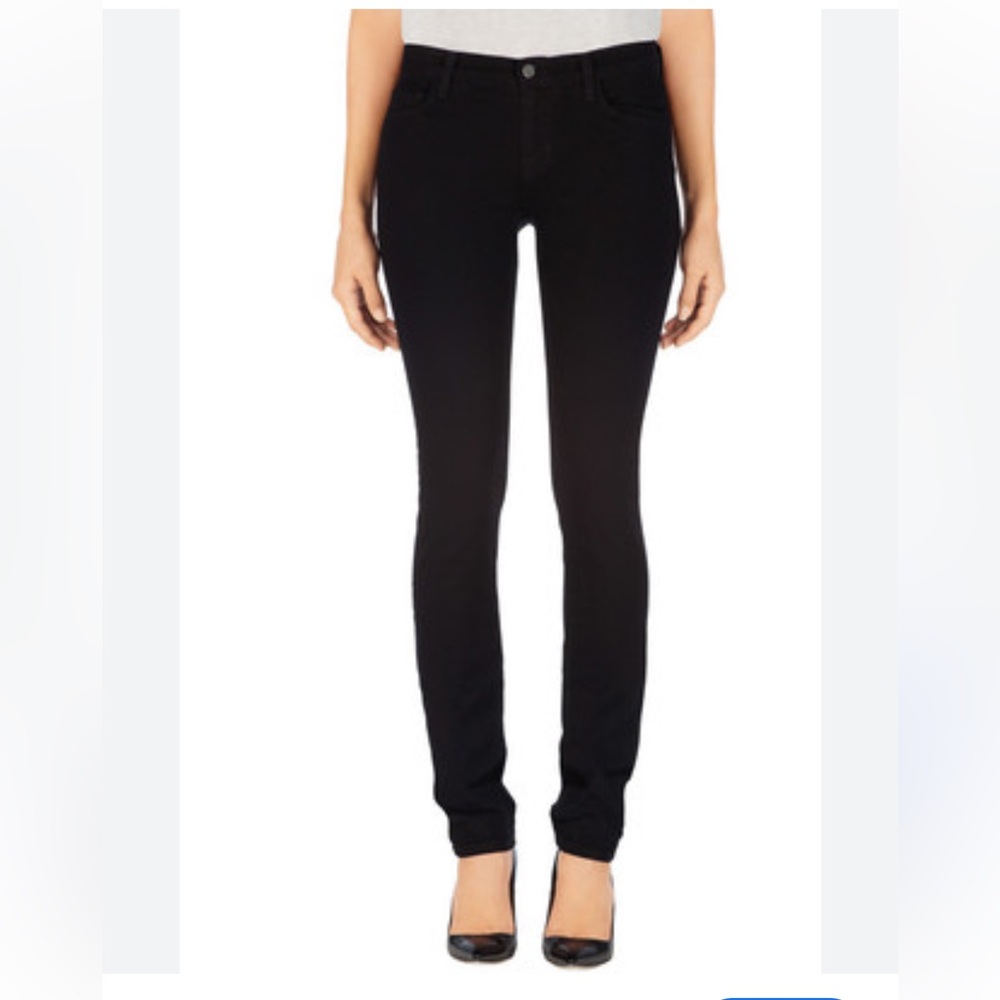 J Brand mid rise rail Women's Skinny Jeans - Black size 29
